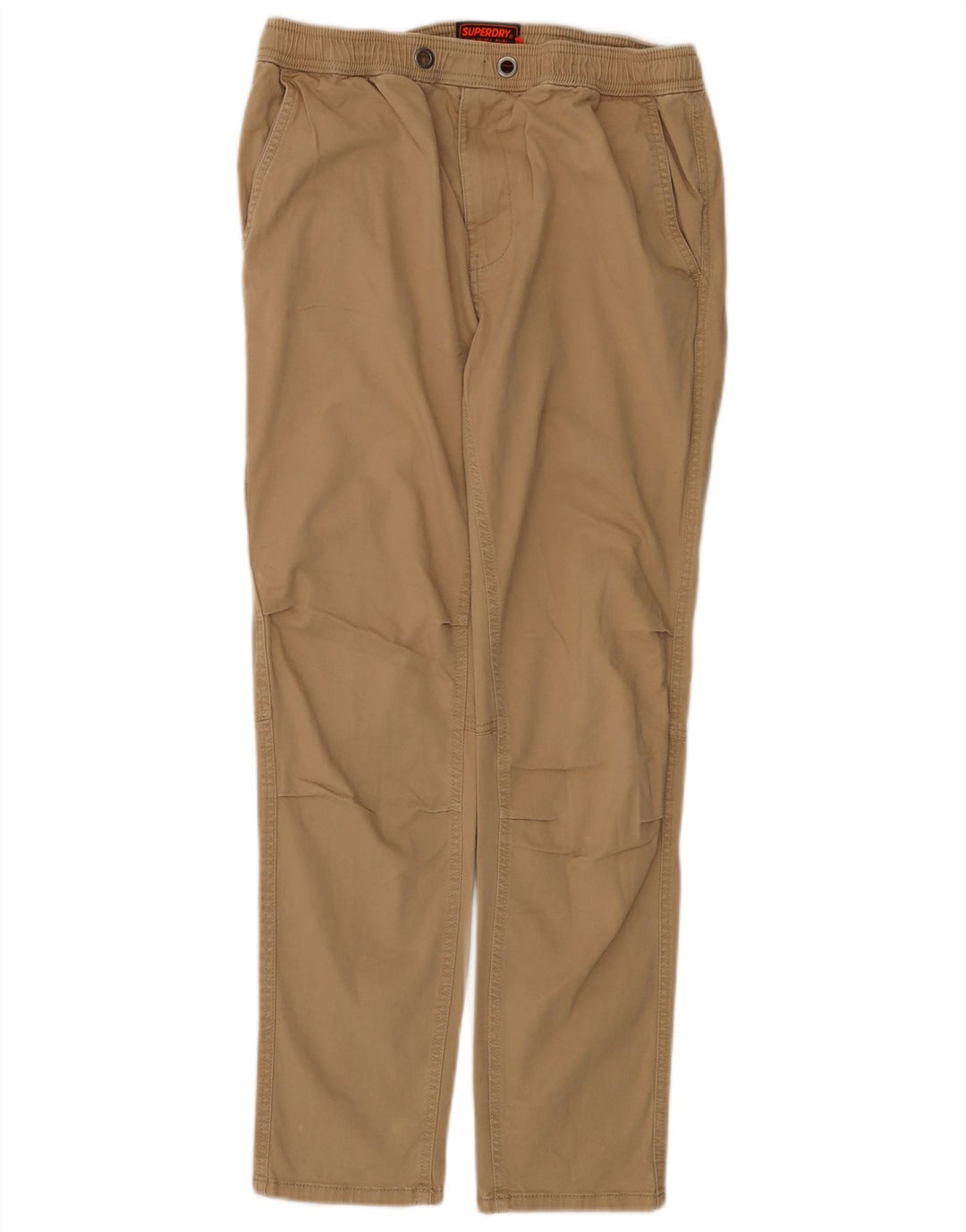 SUPERDRY Straight Cargo Bukser til mænd W32 L29 Beige Bomuld
