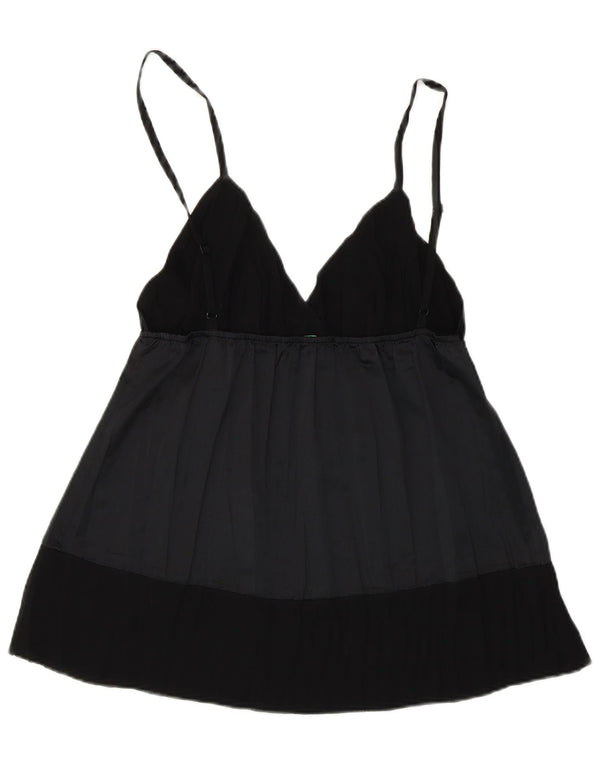 Benetton Womens Cami Top UK 12 Medium Black