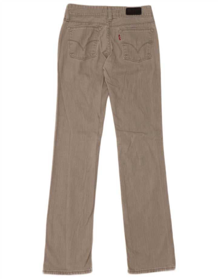 LEVI'S Womens 570 Straight Jeans W27 L34 Grey Cotton
