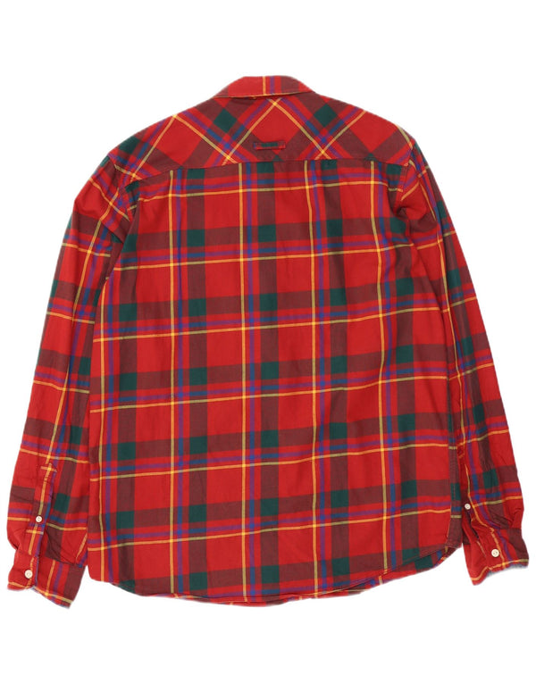 Springfield Herre Custom Fit Flanell Shirt XL rød ternet