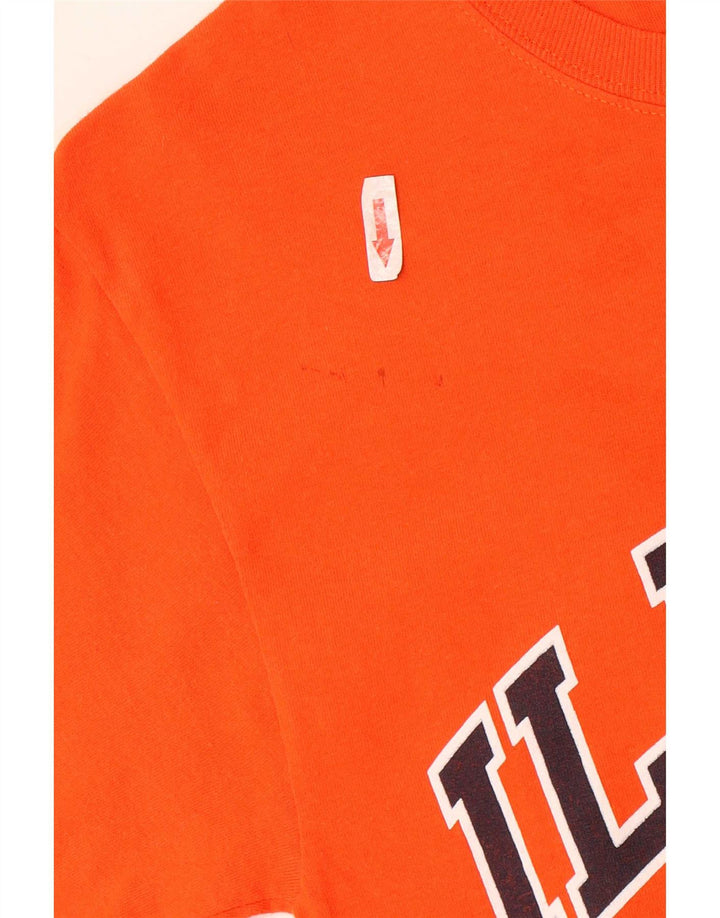 Champion Herre Illinois Grafisk T-Shirt Top Lille Orange