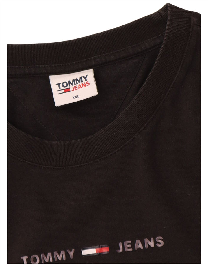 Tommy Hilfiger Herre Grafisk T-Shirt Top 2XL Sort