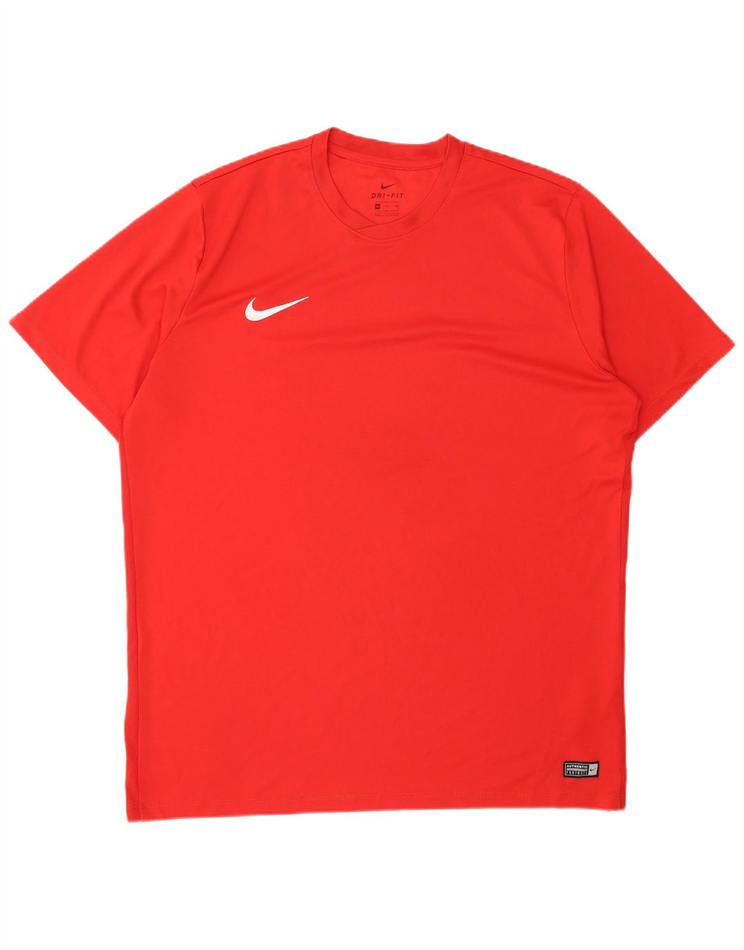 NIKE Herre Dri Fit T-Shirt Top 2XL Rød Polyester