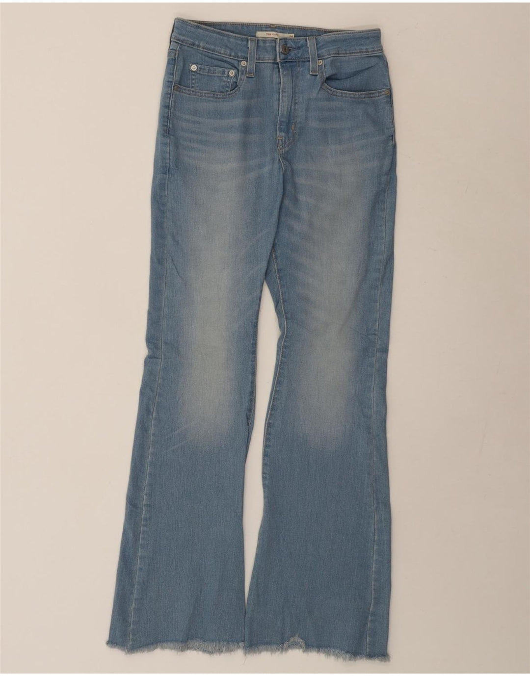 LEVI'S Dame 724 Flared Jeans W28 L32 Blå Bomuld