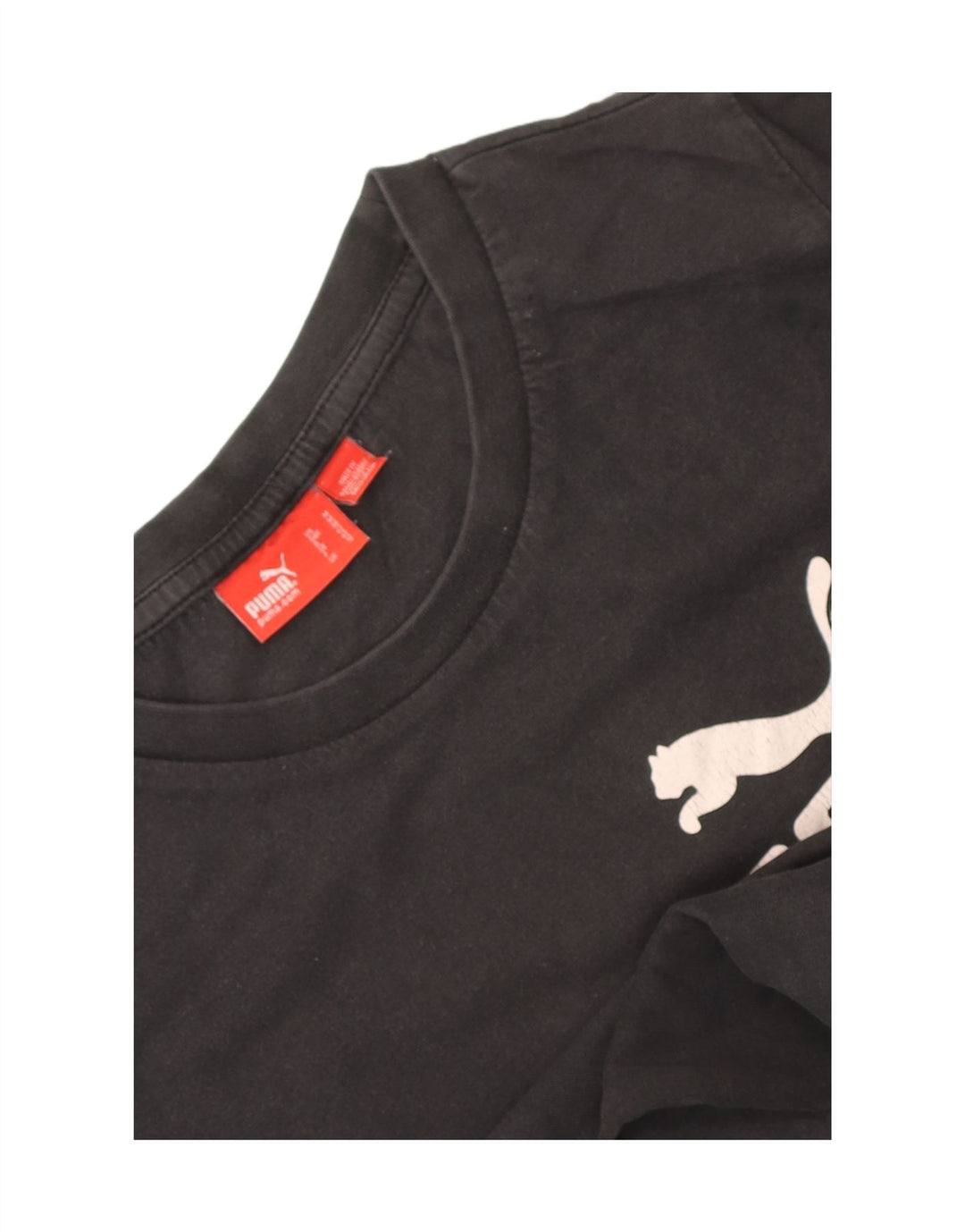 Puma Boys Grafisk T-Shirt Top 11-12 år Sort