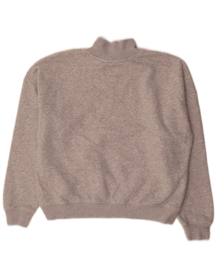 Jack Wills Dame Oversized Grafisk Sweatshirt Jumper UK 10 Lille Grå