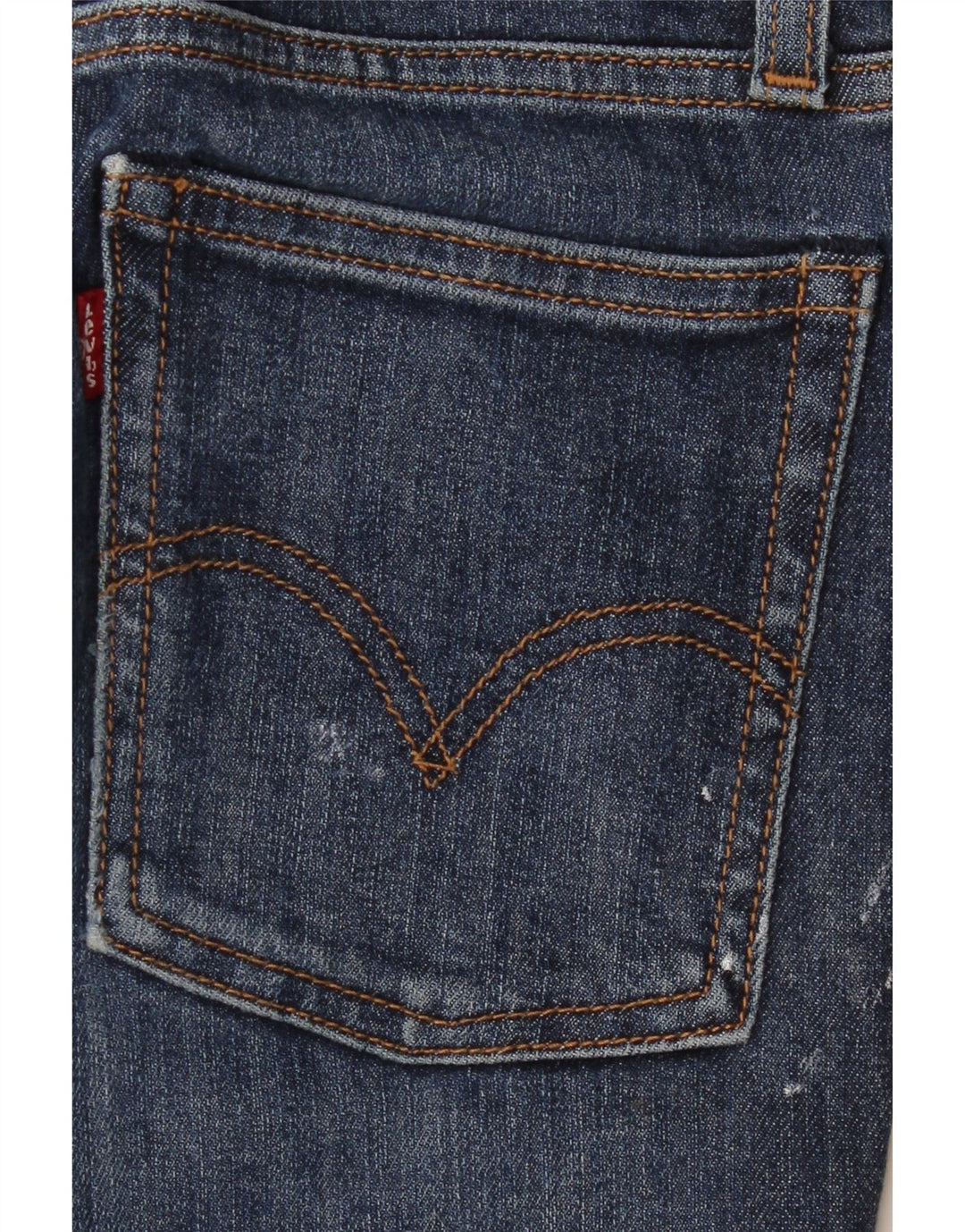 LEVI'S Dame Wedgie Skinny Jeans W24 L27 Blå Bomuld
