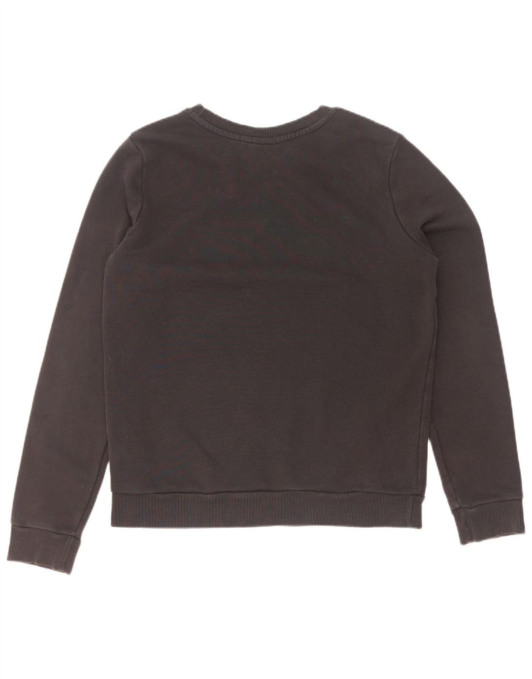 Adidas Dame Grafisk Sweatshirt Jumper UK 12 Medium Sort Bomuld