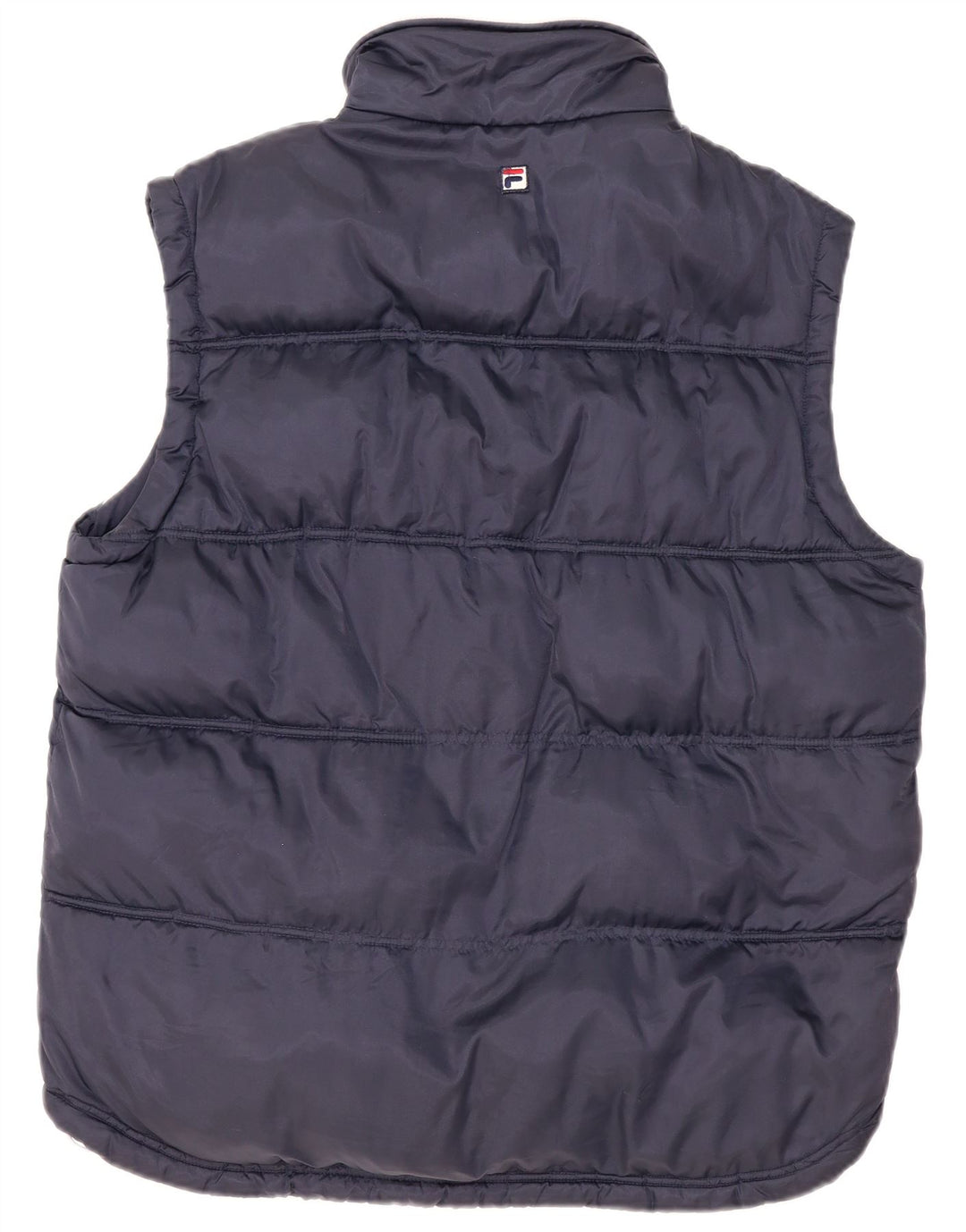 Fila Herre Polstret Gilet UK 38 Medium Navy Blue Colourblock Polyamid