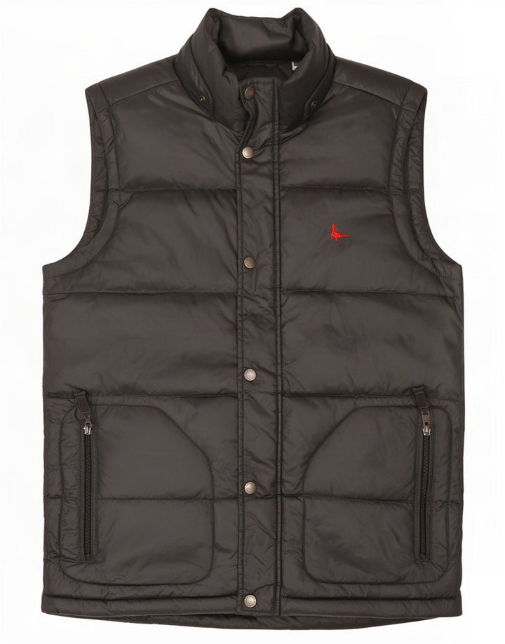 Jack Wills Herre Polstret Gilet UK 36 Lille sort polyamid