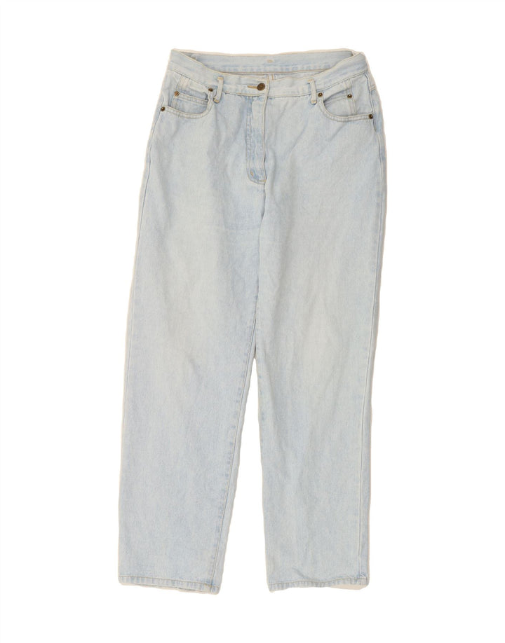 EXPLORER Womens Straight Jeans IT 46 Large W32 L29 Blue Cotton Vintage Explorer and Second-Hand Explorer from Messina Hembry 