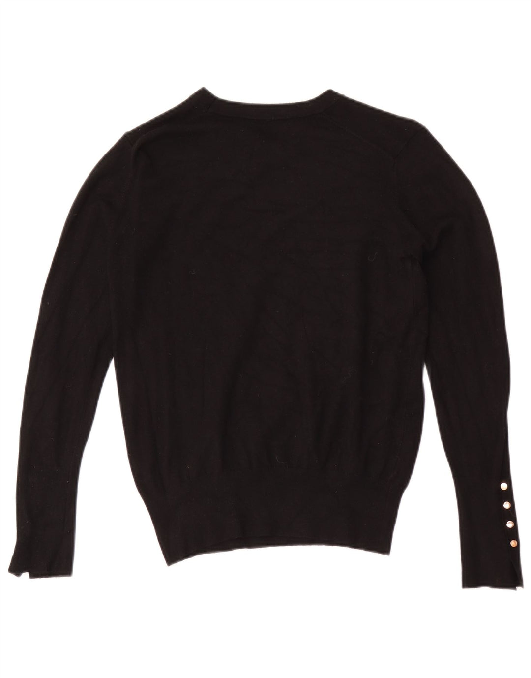 Zara Dame Boat Neck Jumper Sweater UK 12 Medium Black
