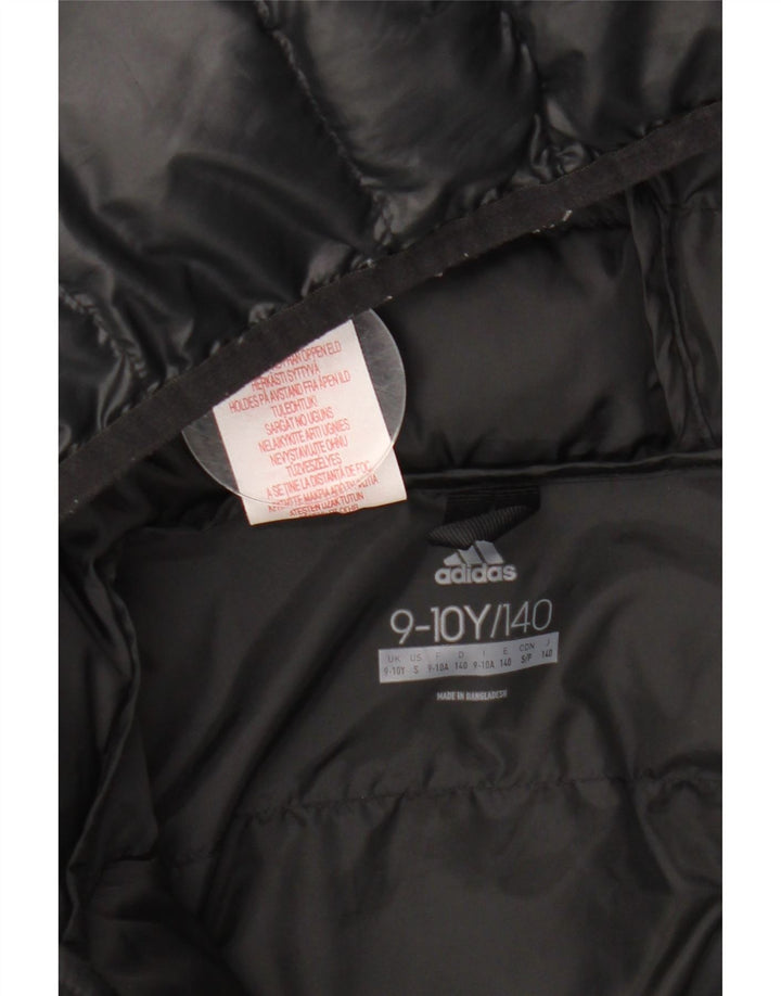 ADIDAS hættejakke til drenge 9-10 år sort polyester