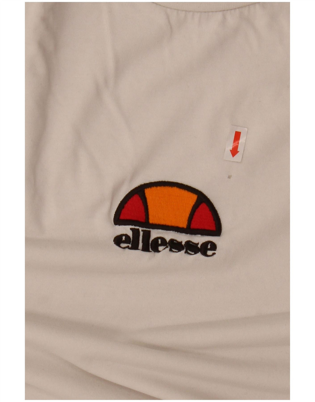 ELLESSE Herre grafisk T-shirt Top XS Hvid Bomuld