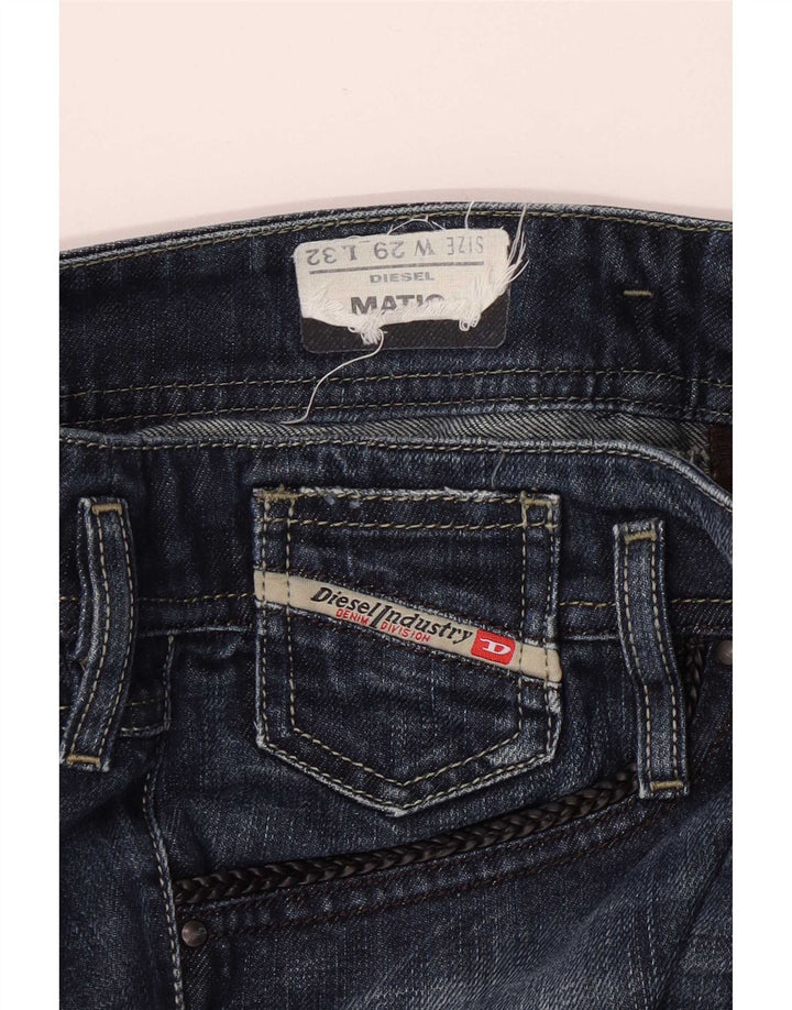 Diesel Dame Matic Slim Jeans W29 L32 Marineblå Bomuld