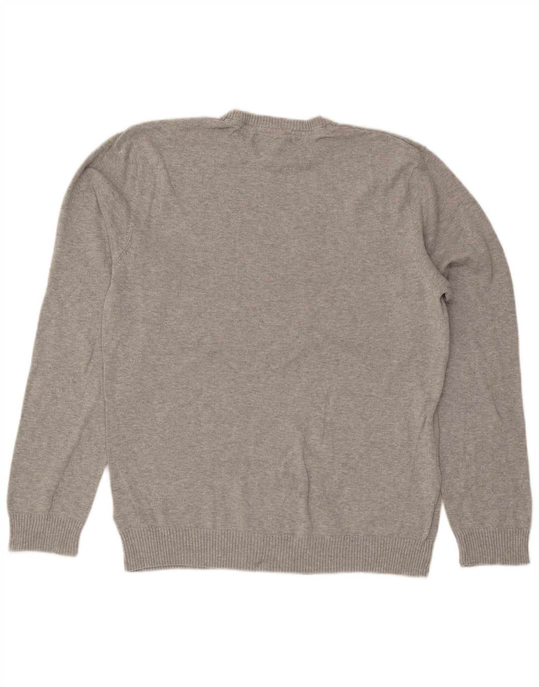 Penguin herre rund hals sweater stor grå bomuld