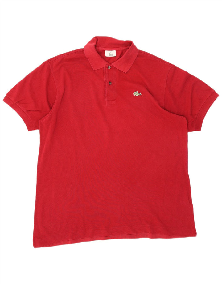 Lacoste herre poloskjorte str. 6 XL Rød bomuld