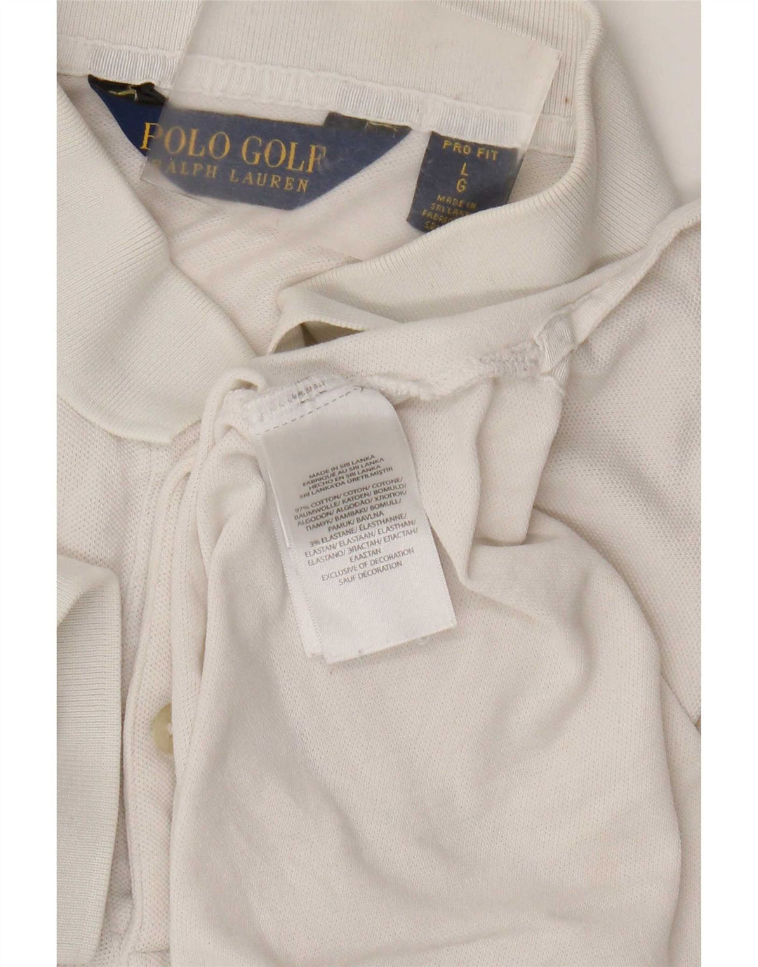 Polo Ralph Lauren Herre Pro Fit skjorte Stor hvid bomuld