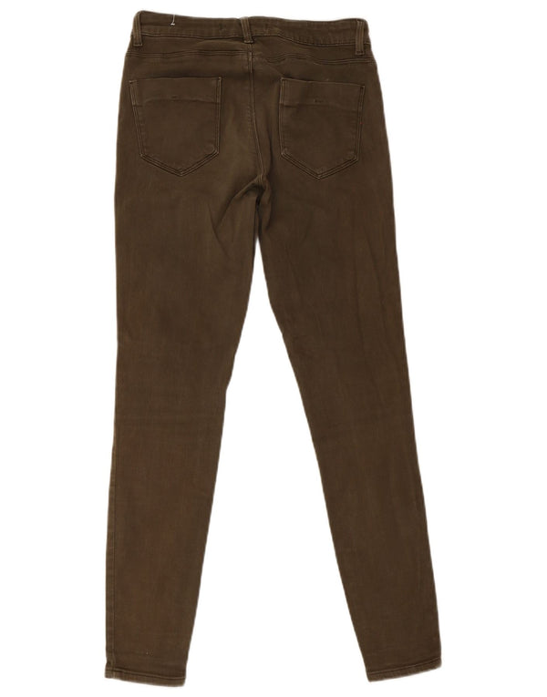 Zara Dame Skinny Jeans EU 38 Small W28 L30 Khaki