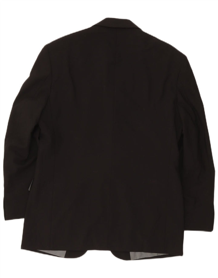 Marks & Spencer Herre Short 3 Button Blazer Jacket UK 38 Medium Black