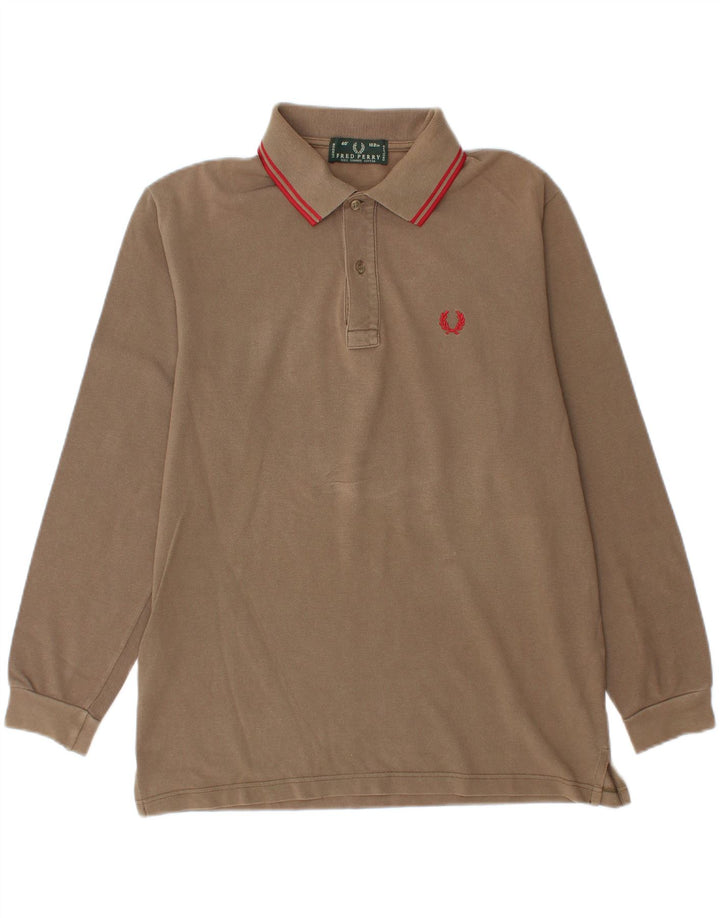 Fred Perry Langærmet herre poloshirt Medium Beige Bomuld