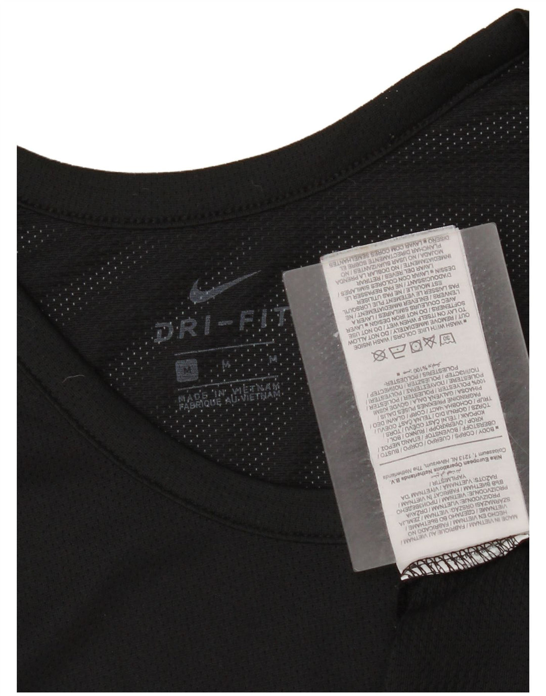 Nike Herre Dri Fit Grafisk Vest Top Medium Sort Polyester