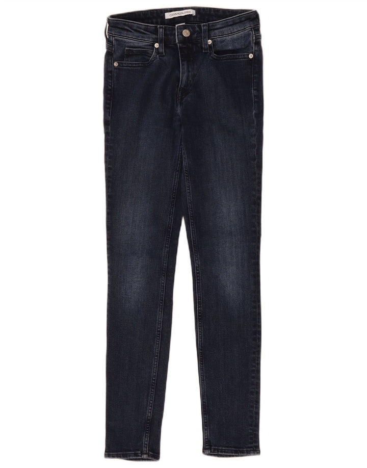 Calvin Klein Dame Skinny Jeans W25 L30 Marineblå