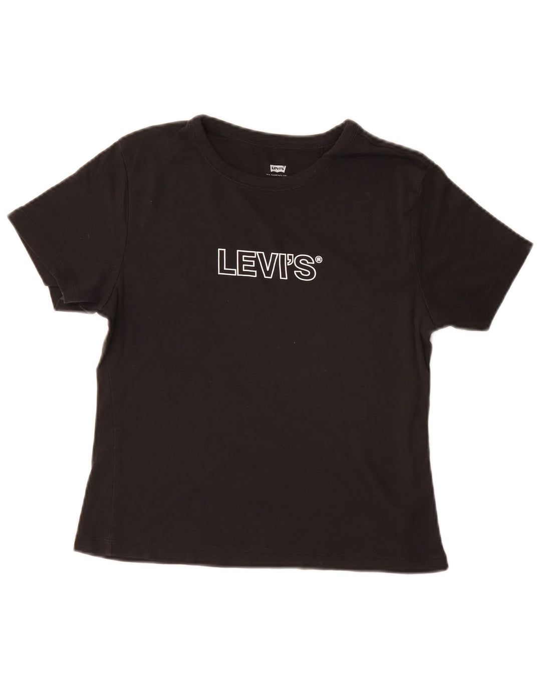 Levi's Dame Grafisk T-Shirt Top UK 12 Medium Sort