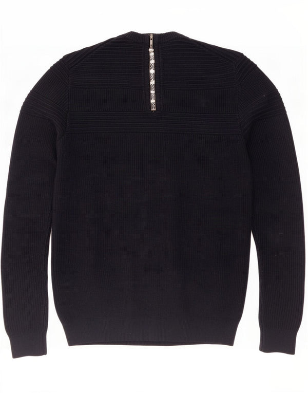 Ted Baker Herre Cardigan Sweater Størrelse 2 Small Navy Blue Flecked Acryl