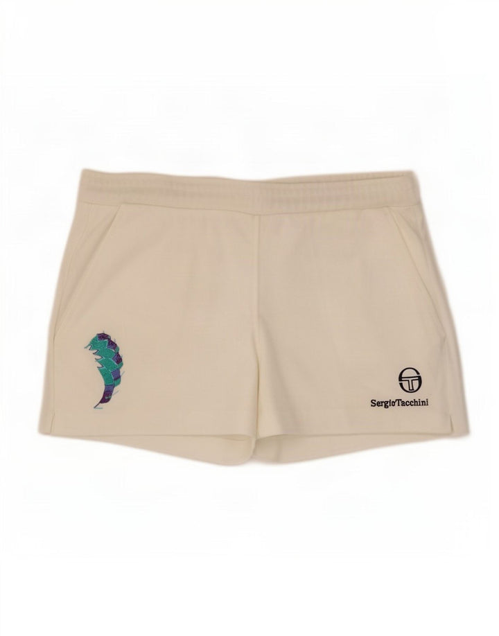 Sergio Tacchini Herre Sportshorts IT 50 Large White Polyester