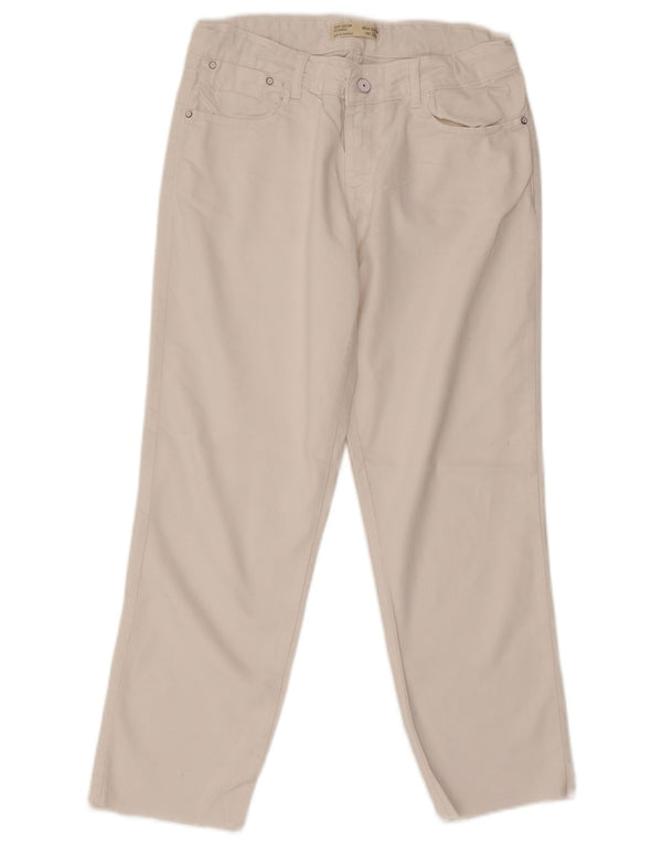 Zara Girls Tapered Jeans 13-14 År W30 L26 Hvid
