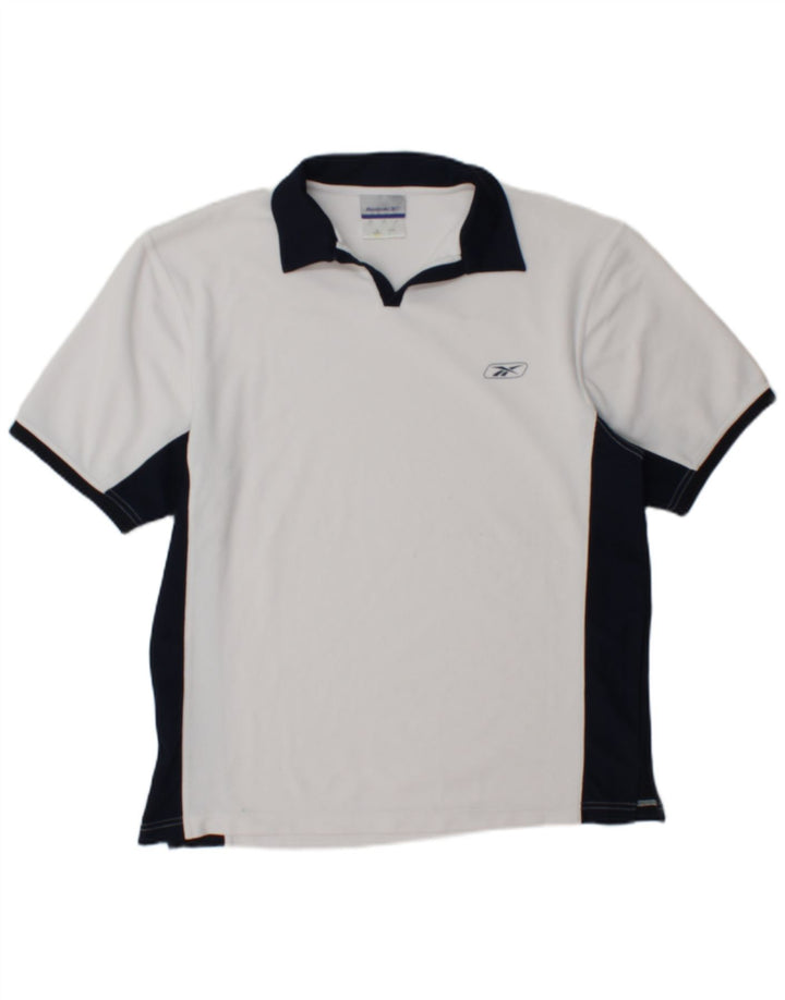 Reebok Polo Shirt til mænd XS Hvid Colourblock