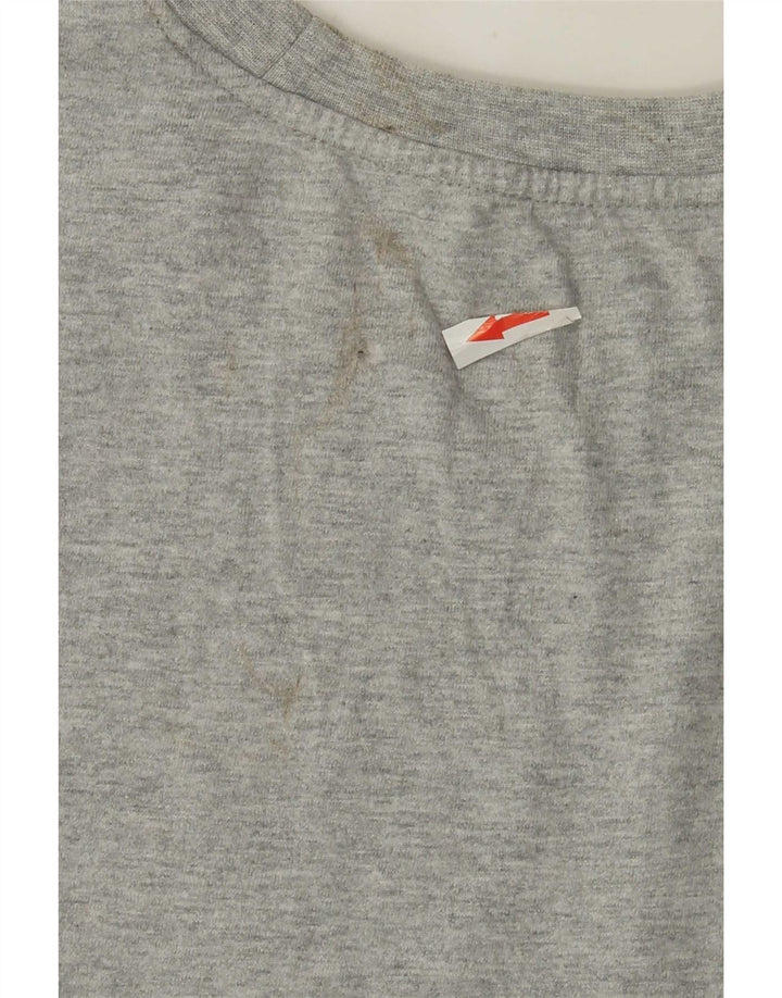 Champion Herre grafisk T-shirt Top Stor grå flækket bomuld