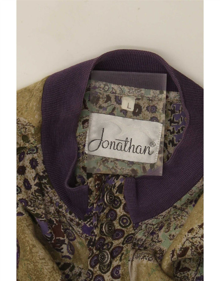 Vintage Herre Pullover Shirt Stor flerfarvet Patchwork