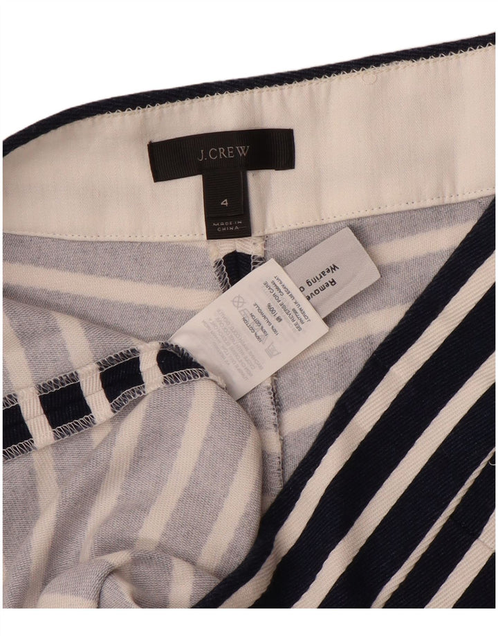 J. Crew Womens Hot Pants US 4 Small W28 sortstribet bomuld