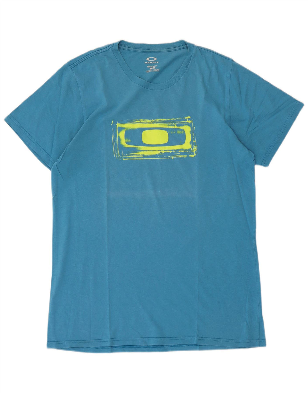 OAKLEY Herre Regular Fit Grafisk T-Shirt Top Medium Blue