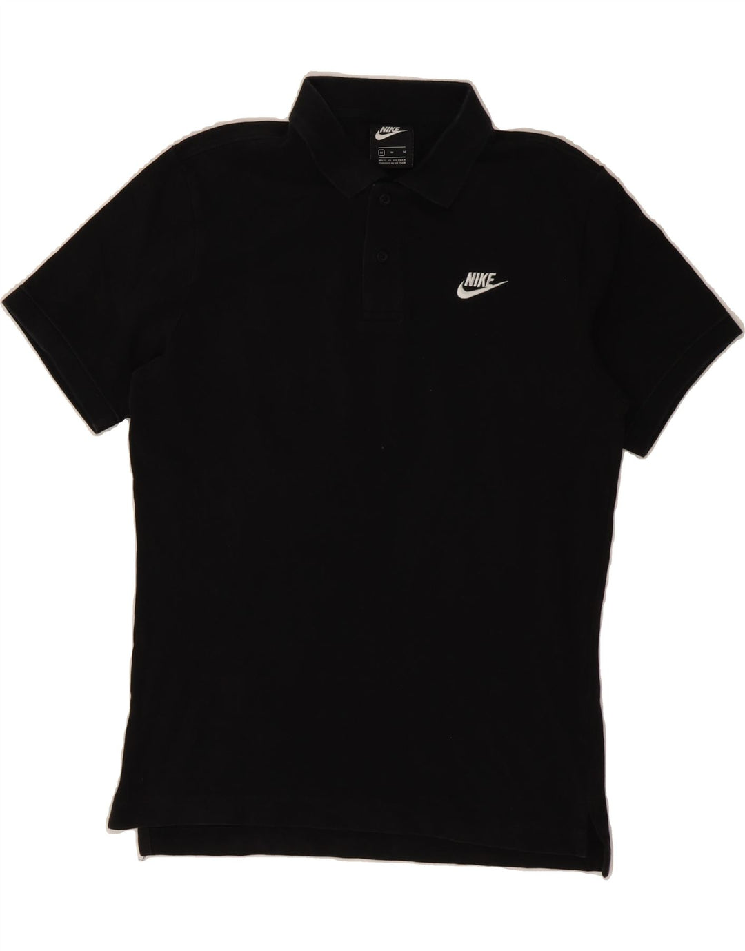NIKE Mens Polo Shirt Medium Black Cotton Vintage Nike and Second-Hand Nike from Messina Hembry 