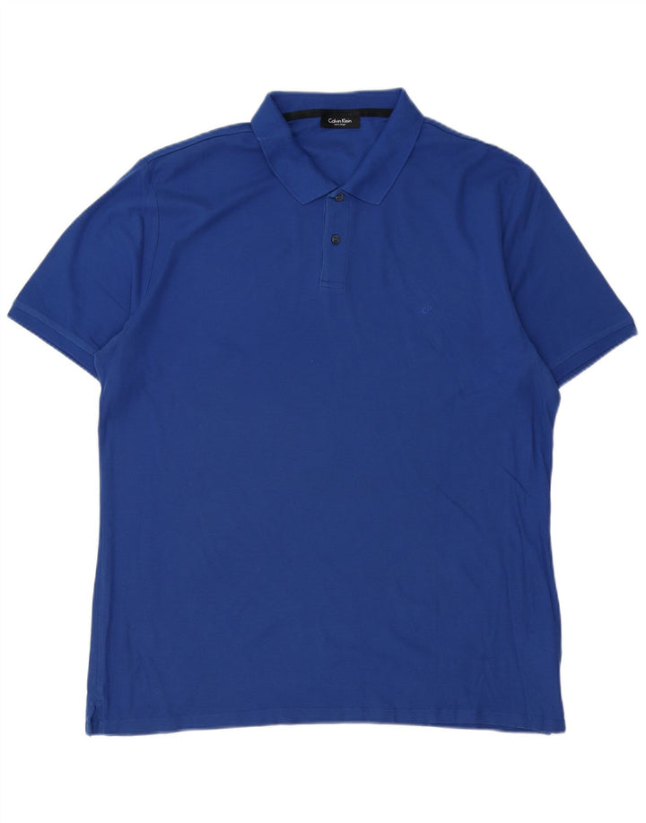 Calvin Klein herre poloshirt XL blå bomuld