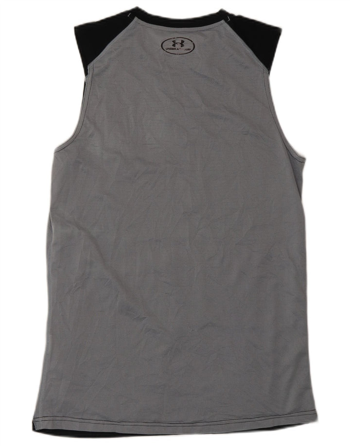 Under Armour Herre Heat Gear Vest Top Lille Sort Colourblock Polyester