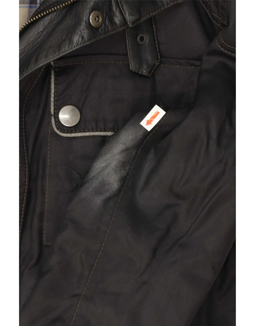 Belstaff Herre Graphic Racer Jacket UK 38 Medium Sort Nylon
