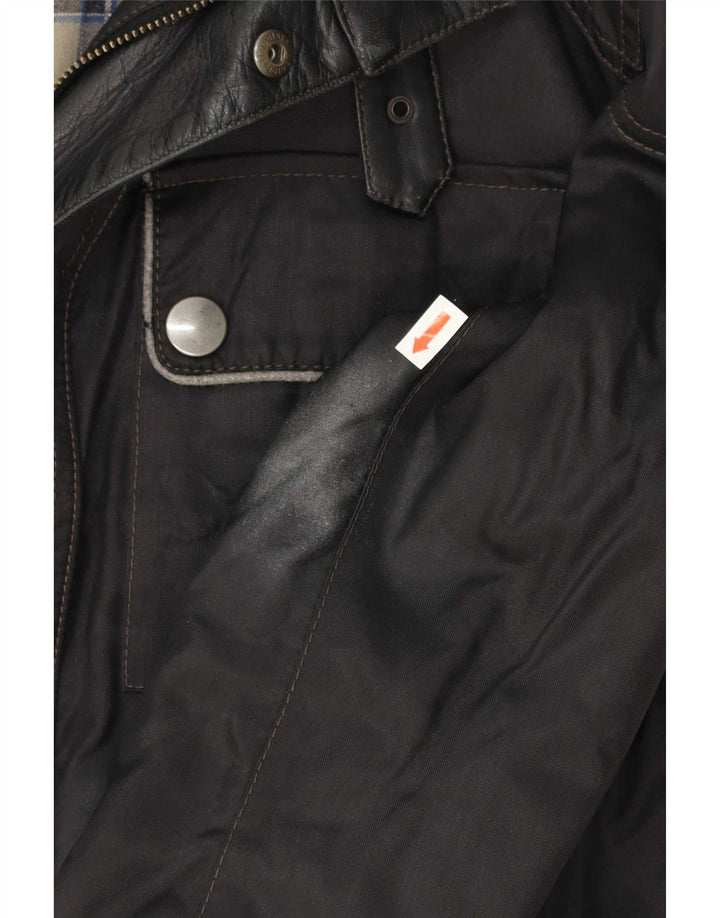 Belstaff Herre Graphic Racer Jacket UK 38 Medium Sort Nylon