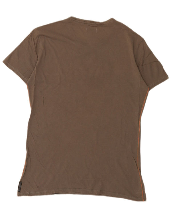 Armani Jeans Herre Extra Slim Grafisk T-Shirt Top 2XL Grå