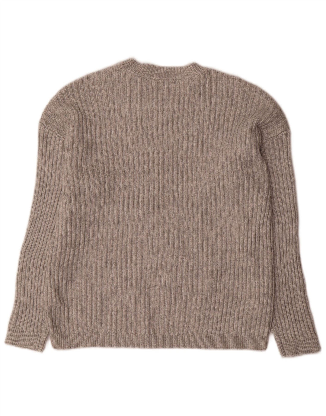Marks & Spencer dametrøjetrøje med rund hals DK 12 mellemgrå polyester