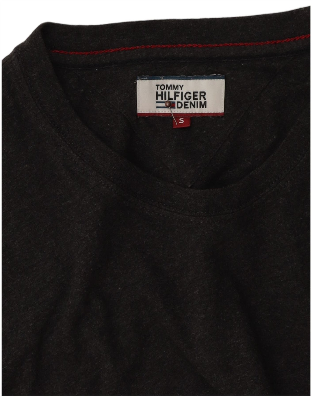 Tommy Hilfiger Herre T-Shirt Top Lille Grå Bomuld