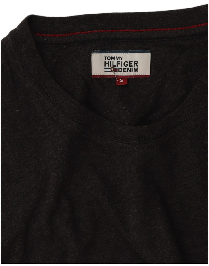 Tommy Hilfiger Herre T-Shirt Top Lille Grå Bomuld