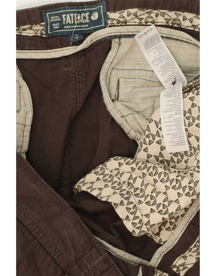 Fat Face Herre Cargo Shorts XL W40 Brun Bomuld