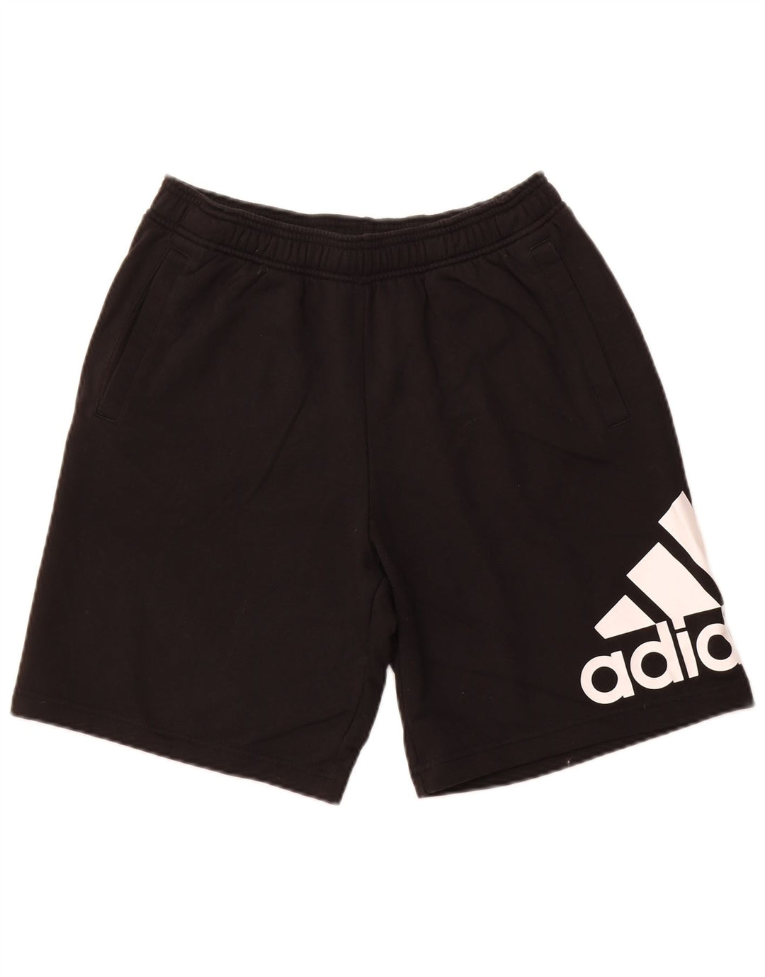 ADIDAS Grafiske sportsshorts til mænd, store sorte bomuld