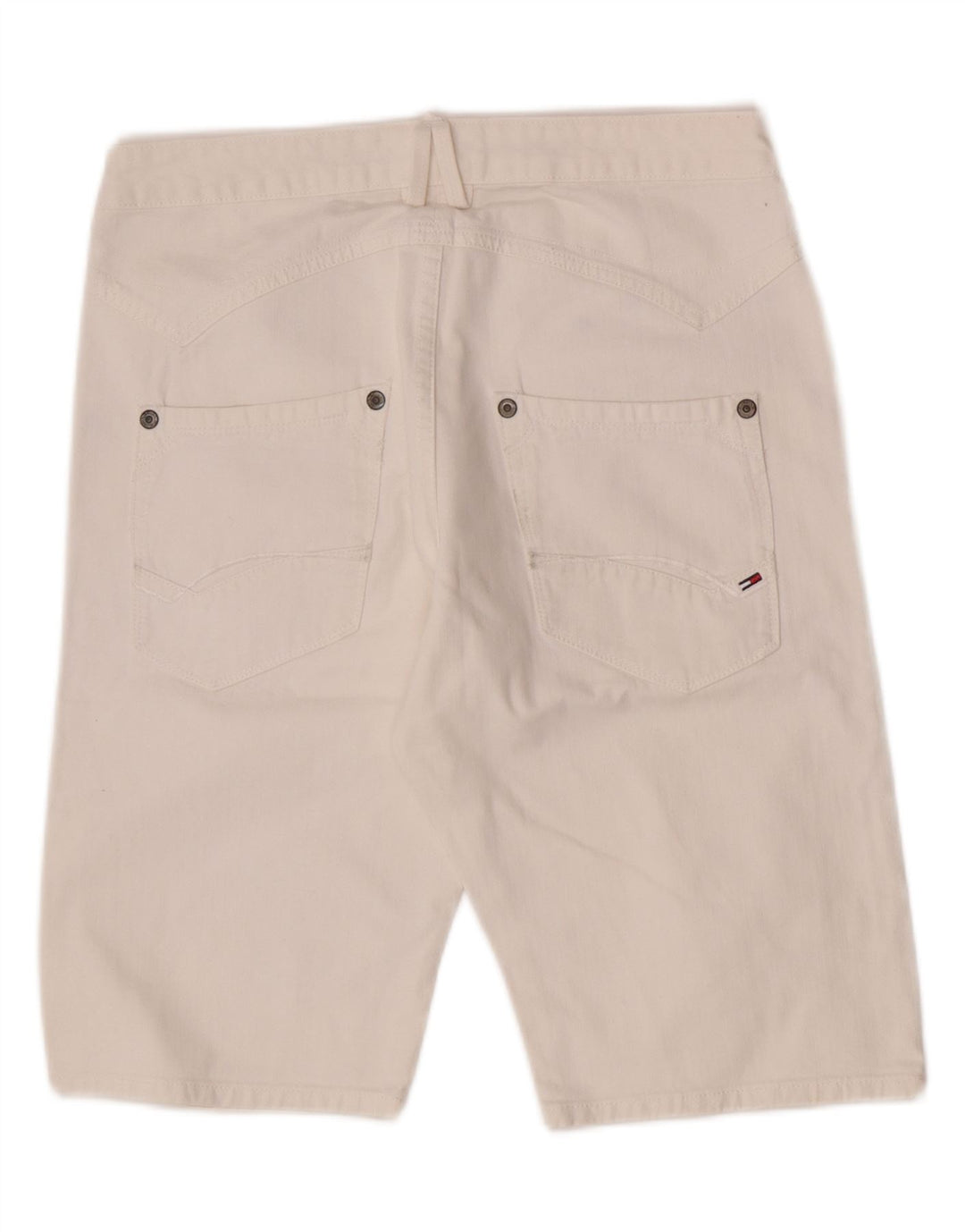 Tommy Hilfiger Herre Denim Shorts W32 Medium White Bomuld