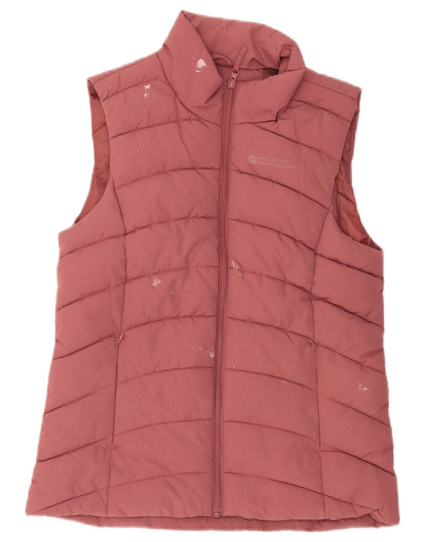Mountain Warehouse Womens Polstret Gilet UK 10 Small Pink Polyester