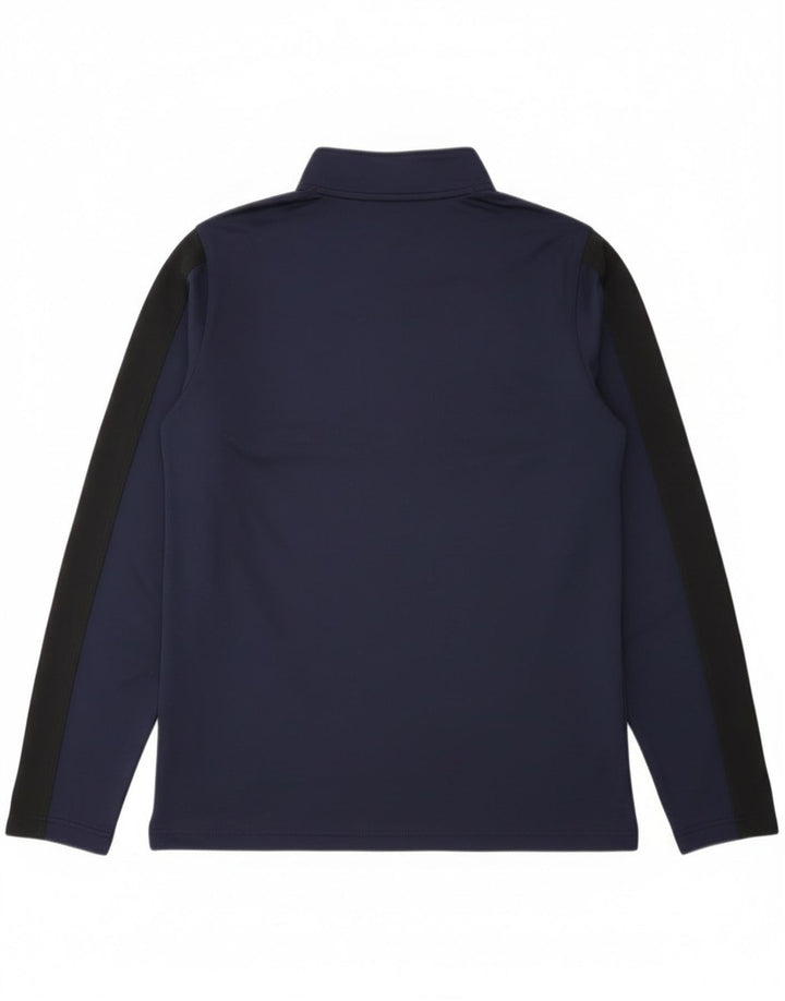 Under Armour Herre lynlåshals Top Langærmet Medium Navy Blue Colourblock